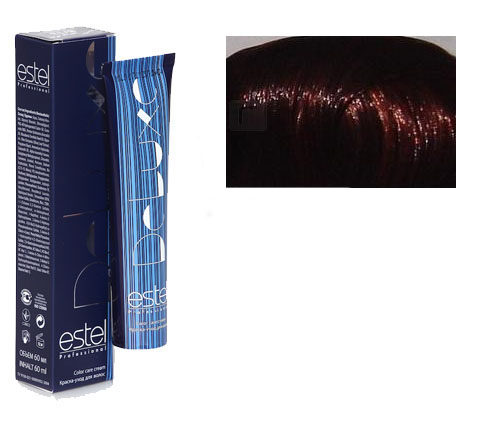 ESTEL PROFESSIONAL 5/4 краска для волос, светлый шатен медный / DE LUXE 60 мл, фото 1