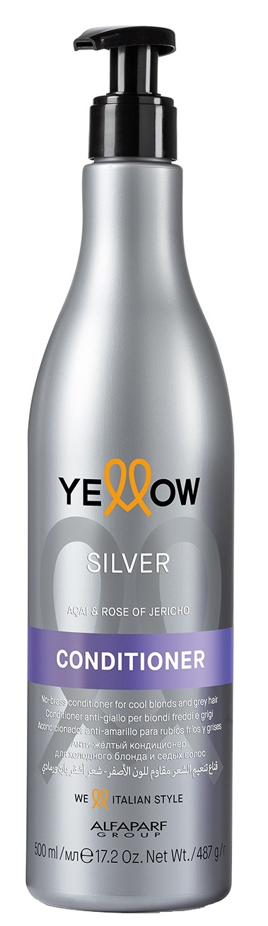 YELLOW Кондиционер анти-желтый для холодного блонда и седых волос / YE SILVER CONDITIONER 500 мл кондиционер mood silver specific серебристый 400 мл