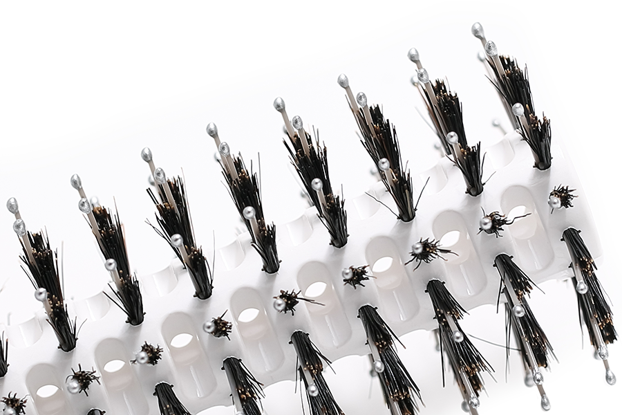 OLIVIA GARDEN Термобрашинг EXPERT BLOWOUT VENT Boar&Nylon White&Grey 20 мм, фото 2