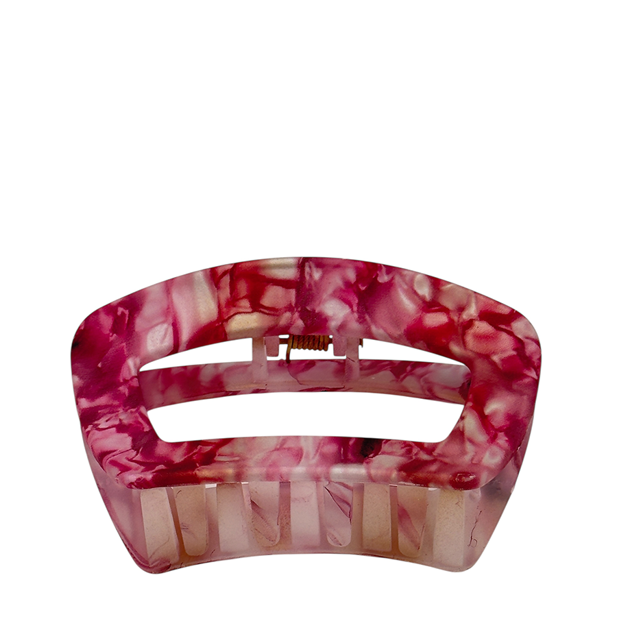 IWOU PROFESSIONAL Краб для волос Меланж розово-пурпурный 10*5см 1шт, фото 2