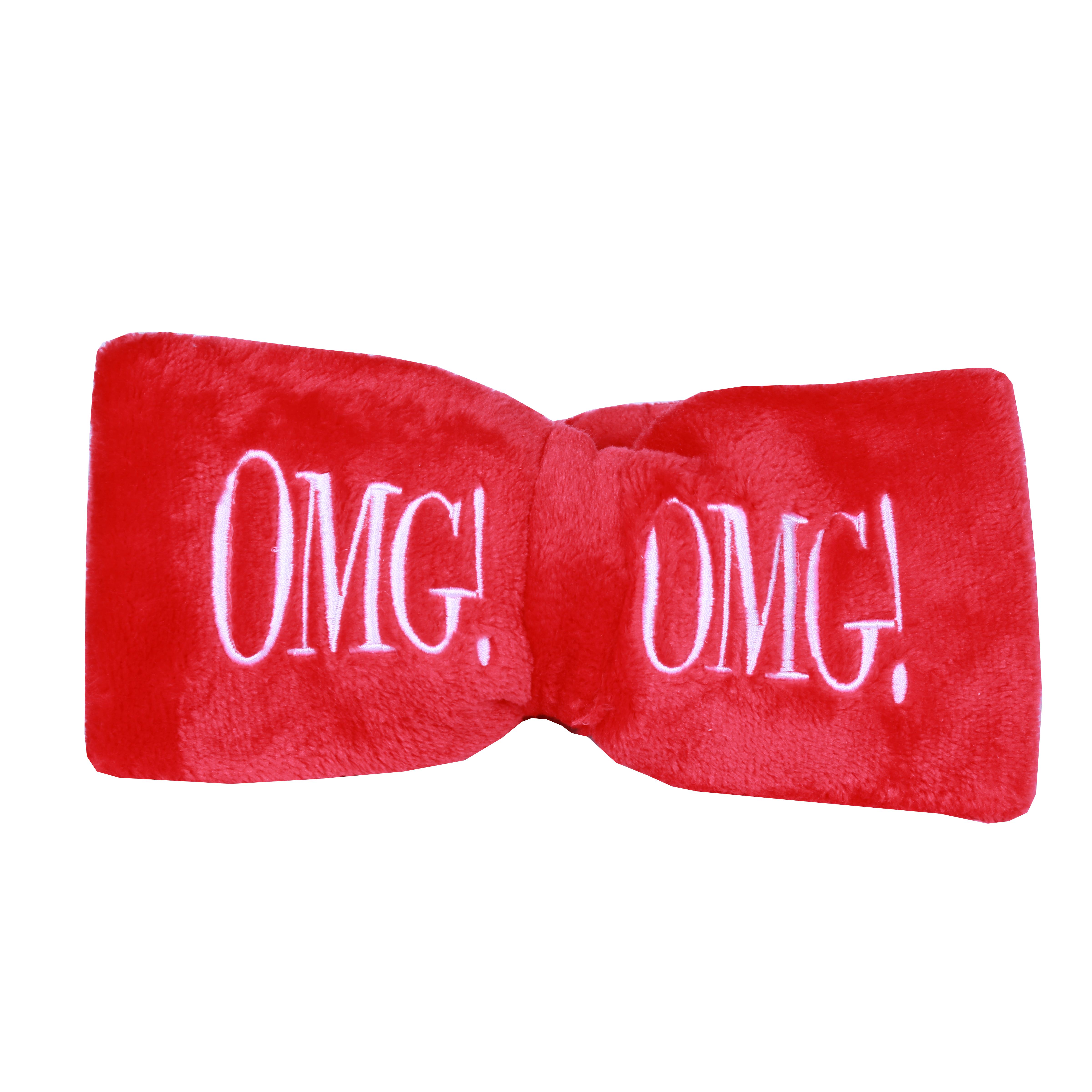 DOUBLE DARE OMG! Бант-повязка для фиксации волос во время косметических процедур, красный / SPA, фото 1