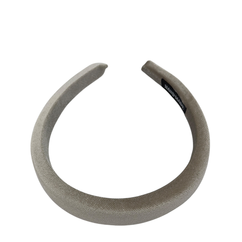 IWOU PROFESSIONAL Ободок для волос Бархат цвет стальной 2см, фото 1