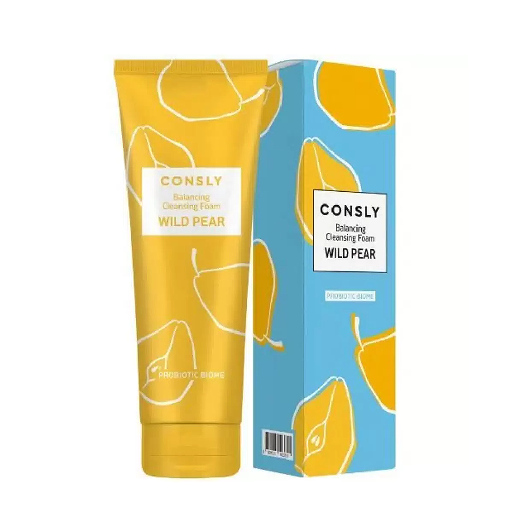 CONSLY Пенка для умывания балансирующая для комбинированной и жирной кожи с экстрактом дикой груши / Consly 120 мл, фото 2