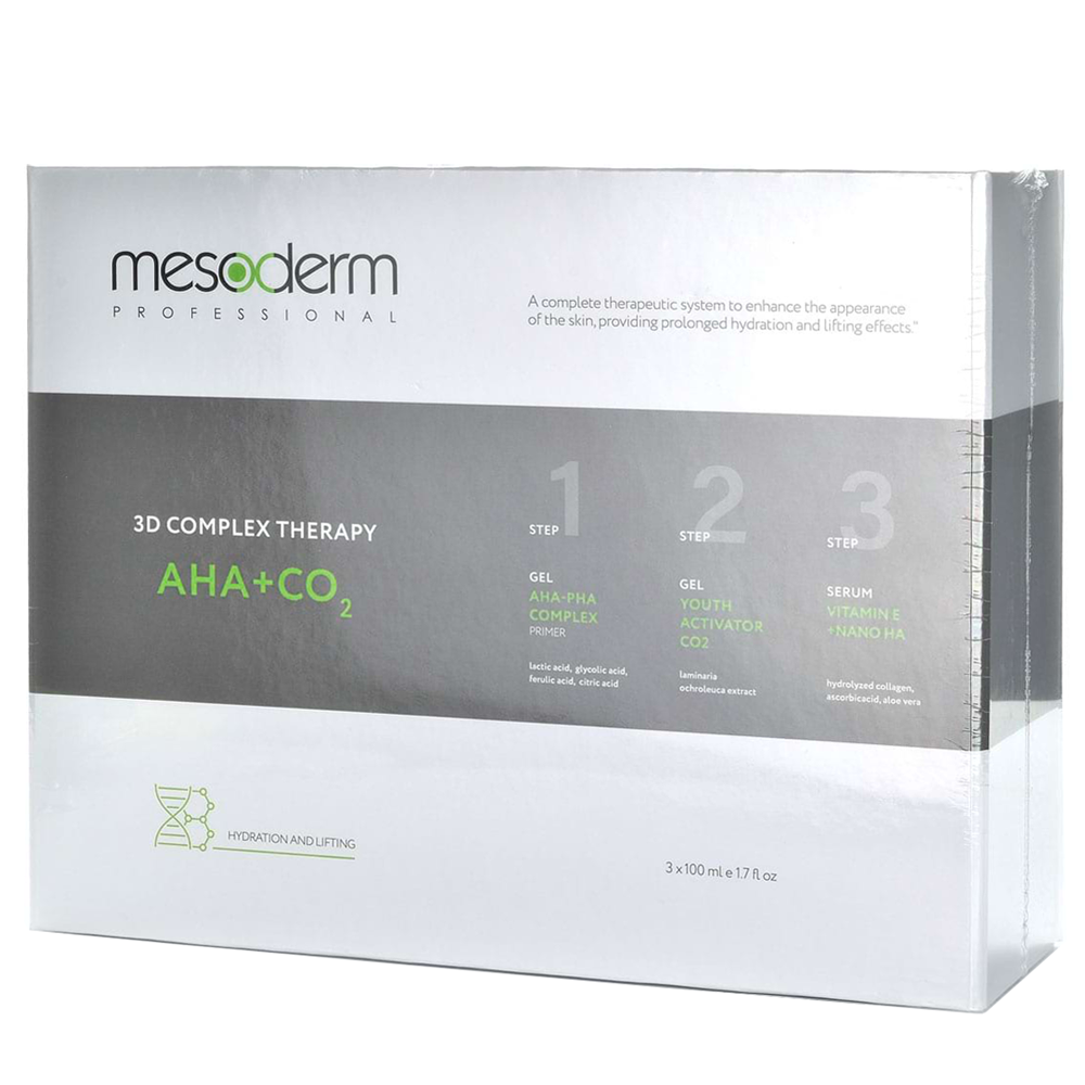 MESODERM Набор, карбокситерапия неинвазивная / 3D complex therapy AHA + CO2 3*100 мл, фото 1