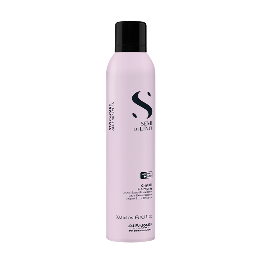 ALFAPARF MILANO Лак для волос придающий блеск лёгкой фиксации CRISTALLI HAIRSPRAY SDL STYLE CARE 300 мл 2430₽