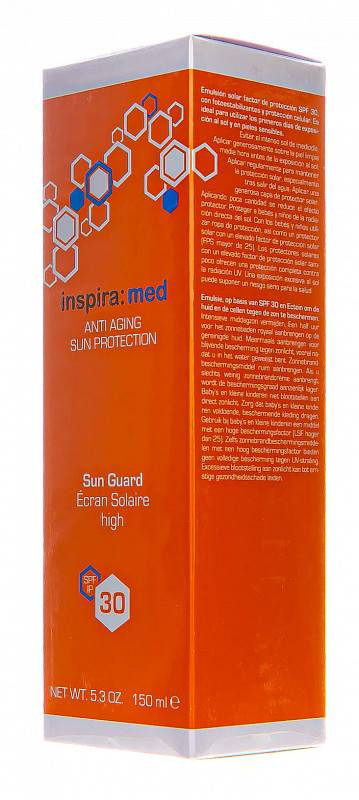 INSPIRA COSMETICS Эмульсия солнцезащитная для лица SPF 30 150 мл, фото 2