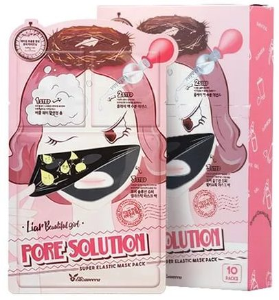 ELIZAVECCA Маска трехступенчатая для проблемной кожи / 3-Step Pore Solution Super Elastic Mask 10 шт, фото 1