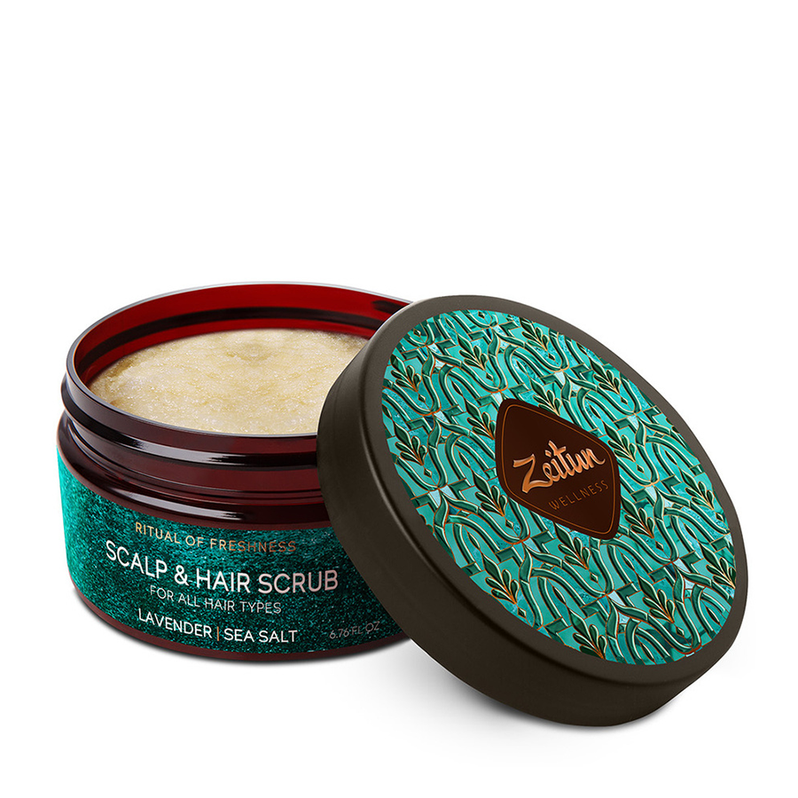 ZEITUN Маска-скраб для кожи головы для всех типов волос Ритуал свежести 200 мл, фото 2