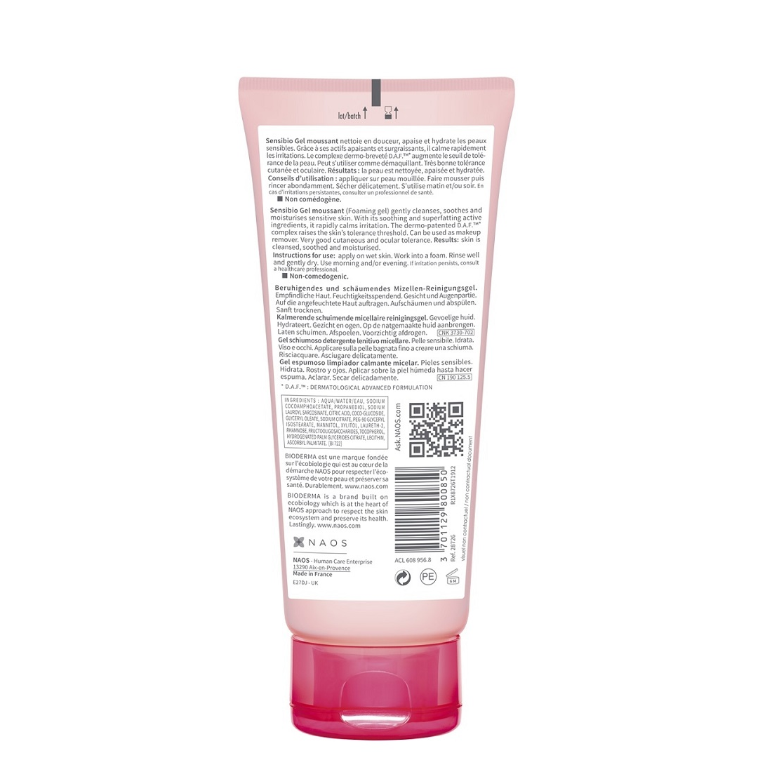 BIODERMA Гель очищающий сенсибио 100 мл, фото 2