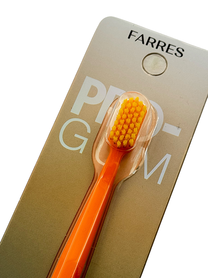 IWOU PROFESSIONAL Зубная щетка Глубокое очищение оранжевая/FARRES PRO GUM, фото 2