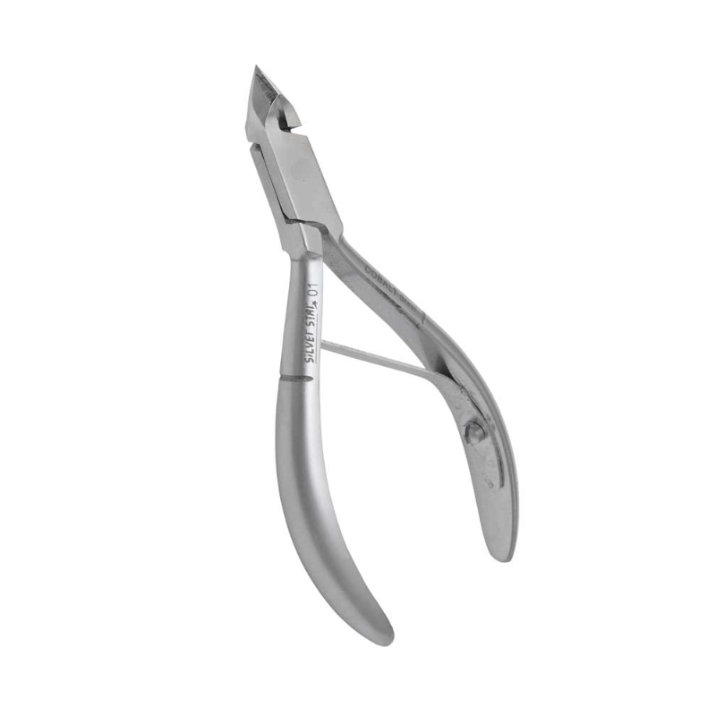 SILVER STAR Кусачки для кутикулы матовые (5 мм), маленькая пятка, узкая головка / COBALT, фото 2