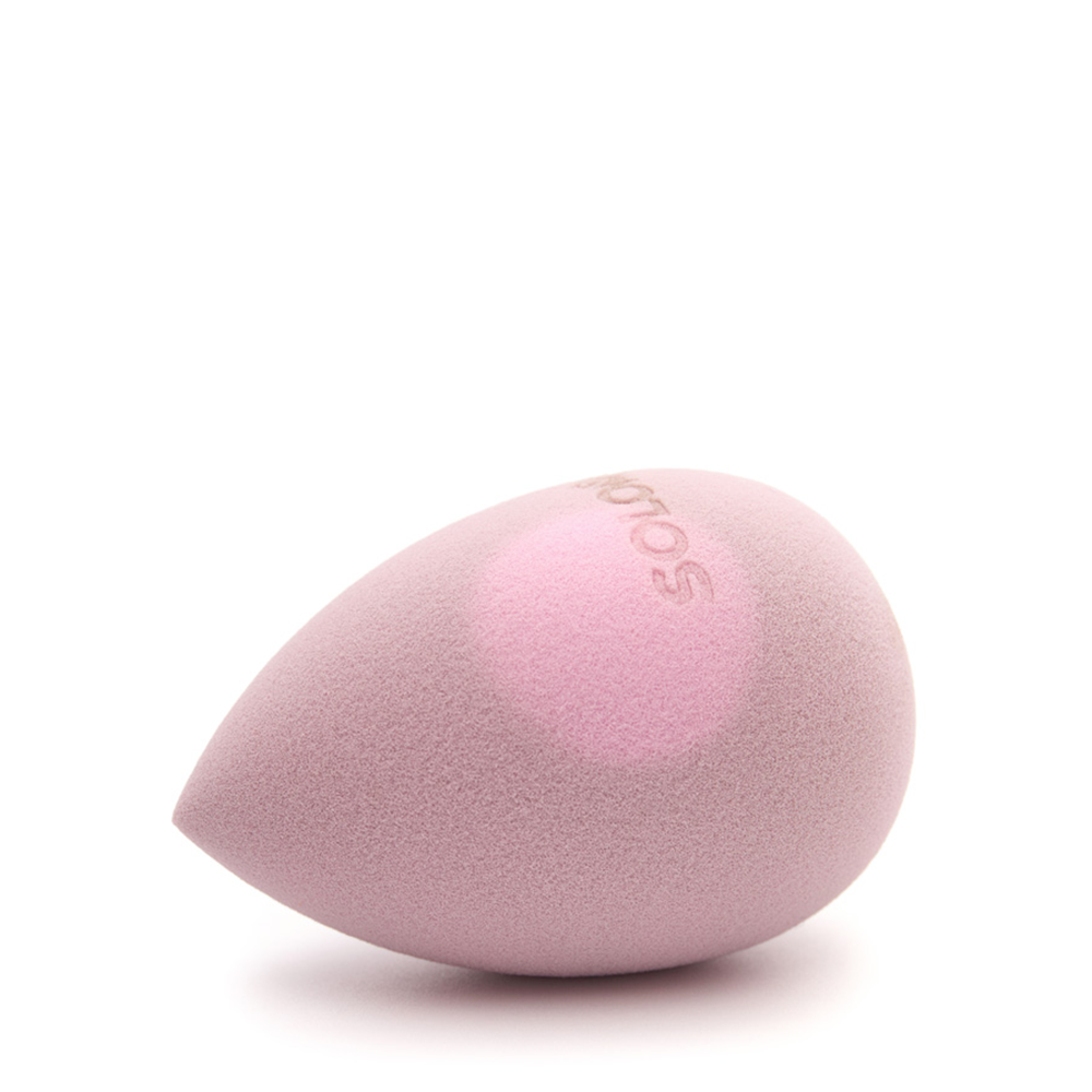 SOLOMEYA Спонж для макияжа меняющий цвет Капля, коричнево-розовый / Color Changing Drop blending sponge Taupe-Rose 1 шт, фото 5