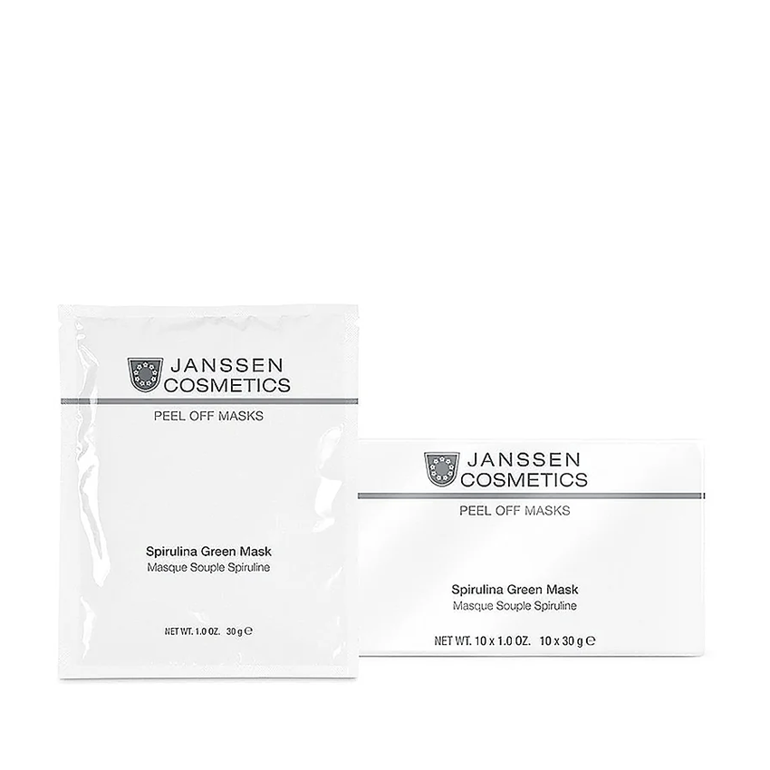 JANSSEN COSMETICS Маска моделирующая зеленая со спирулиной / Spirulina Green Mask Peel off masks 10*30 г, фото 2