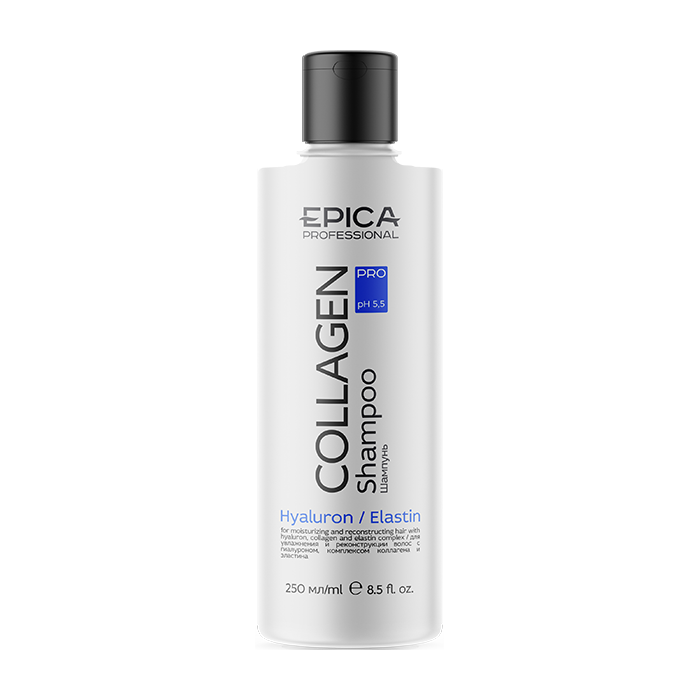 EPICA PROFESSIONAL Шампунь для увлажнения и реконструкции волос / Collagen Pro 250 мл лосьон для химической завивки волос средней жесткости plia curl 2 шаг2