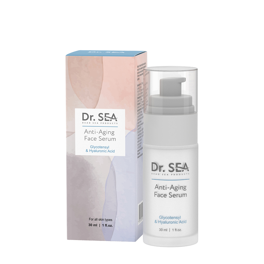 DR. SEA Сыворотка антивозрастная для лица с комплексом Glycotensyl и гиалуроновой кислотой / Dr.Sea 30 мл, фото 2