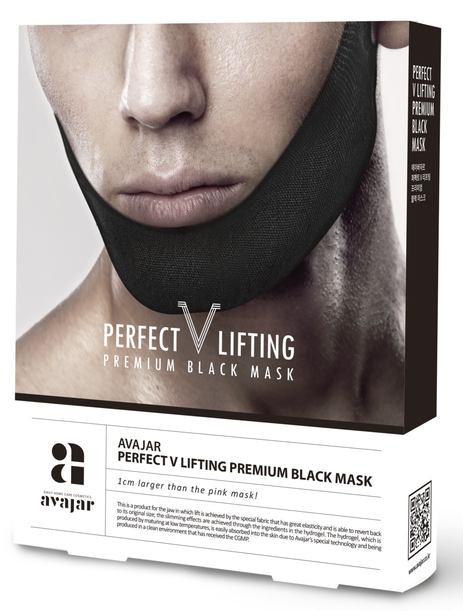 

AVAJAR Маска лифтинговая мужская, черная / Perfect V lifting premium black mask 5 шт