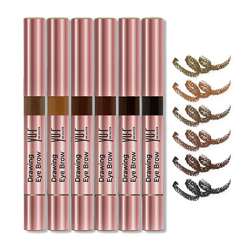 YU.R Карандаш для бровей, темный шоколад / Drawing Eye Brow Dark chocolate 2,5 мл, фото 2