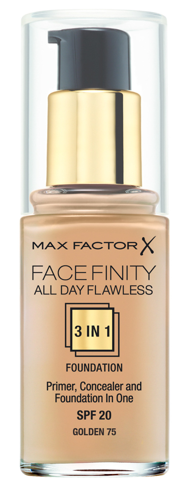 

MAX FACTOR Основа тональная 75 / Facefinity All Day Flawless 3-in-1 golden