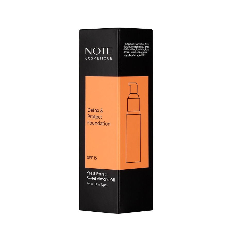 NOTE Основа тональная для лица защитная с детокс-эффектом 127 / NOTE 30 мл, фото 5