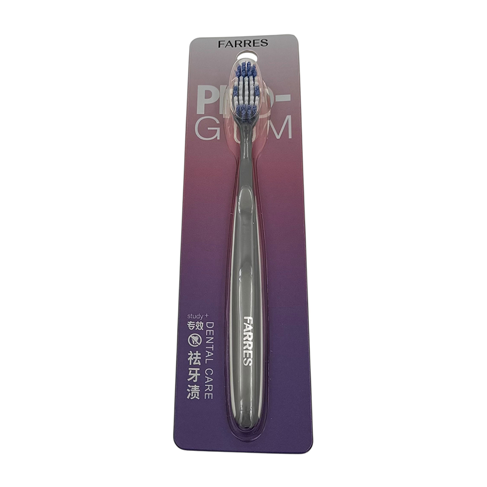 IWOU PROFESSIONAL Зубная щетка со спиралевидной щетиной серая/FARRES PRO GUM, фото 1