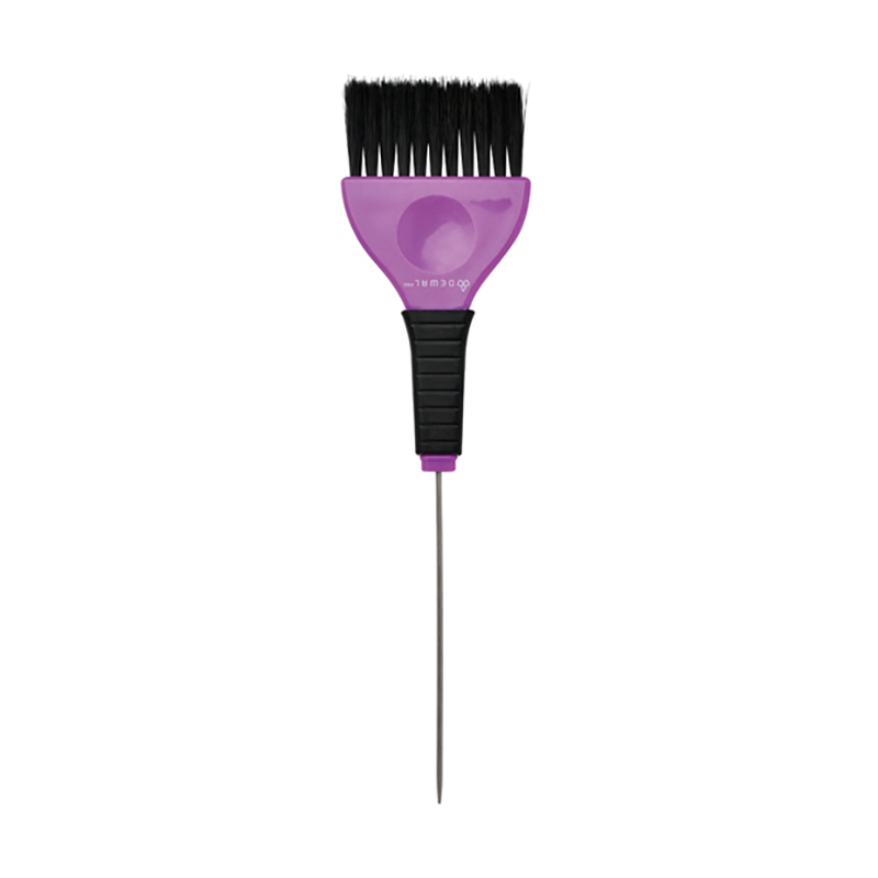 DEWAL PROFESSIONAL Кисть для окрашивания со спицей, широкая черная с фиолетовым, с черной прямой щетиной 50 мм кисть для окрашивания dewal фиолетовая с черной прямой щетиной широкая 40 мм