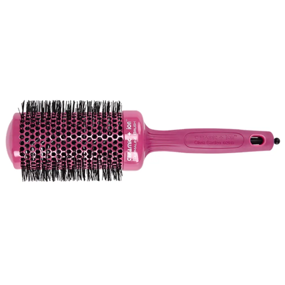 OLIVIA GARDEN Термобрашинг керамико-ионное покрытие 55 мм Thermal Brush Pink BR-CI1PC-TH055-PIS innovatis цифровой утюг для выпрямления волос luxury ceramic styler iron