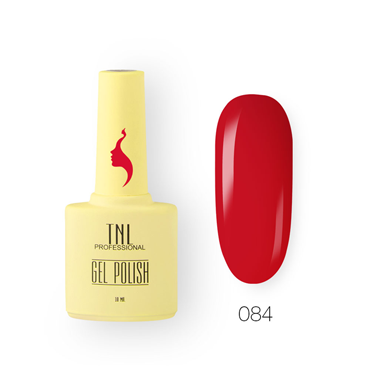 TNL PROFESSIONAL 084 гель-лак для ногтей 8 чувств, насыщенный красный / TNL 10 мл