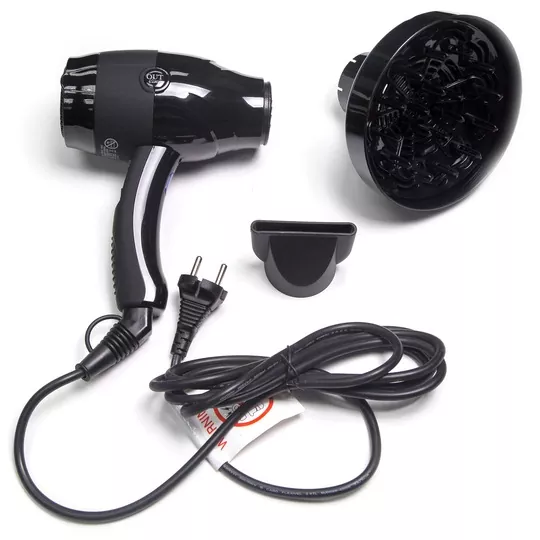 BE-UNI PROFESSIONAL Фен для волос OutLine, черный с диффузором, 2000-2200W, фото 8