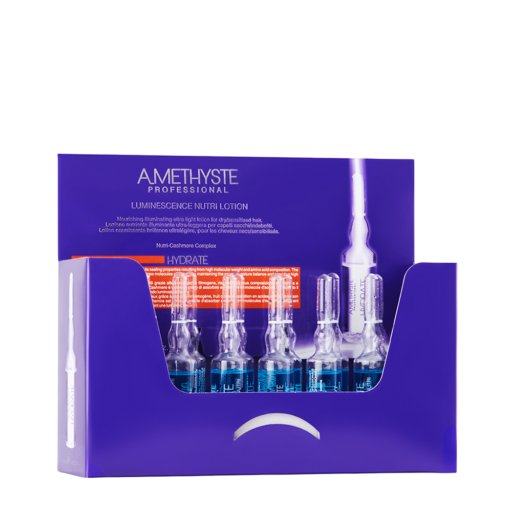 FARMAVITA Лосьон люминесцирующий для сухих и поврежденных волос / Amethyste hydrate 12*8 мл, фото 1