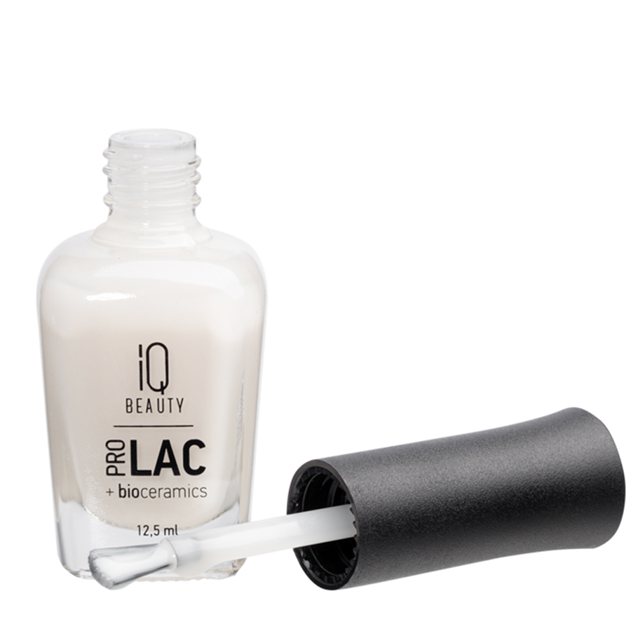 IQ BEAUTY 043 лак профессиональный укрепляющий для ногтей с биокерамикой / Nail polish PROLAC+bioceramics 12,5 мл, фото 2