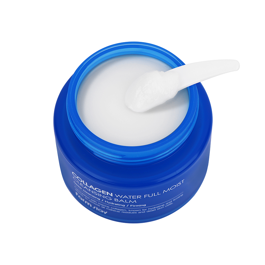 FARMSTAY Бальзам гидрофильный для снятия макияжа увлажняющий / Collagen Water Full Moist Cleansing Balm 95 мл, фото 3