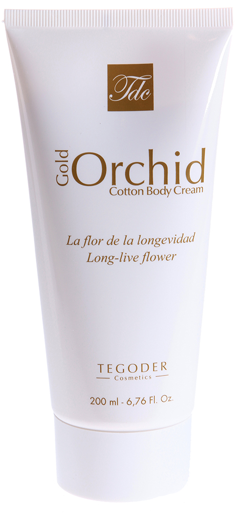 TEGOR Крем с экстрактом орхидей и хлопком для тела / Cotton Body Cream GOLD ORCHID COTTON 200 мл