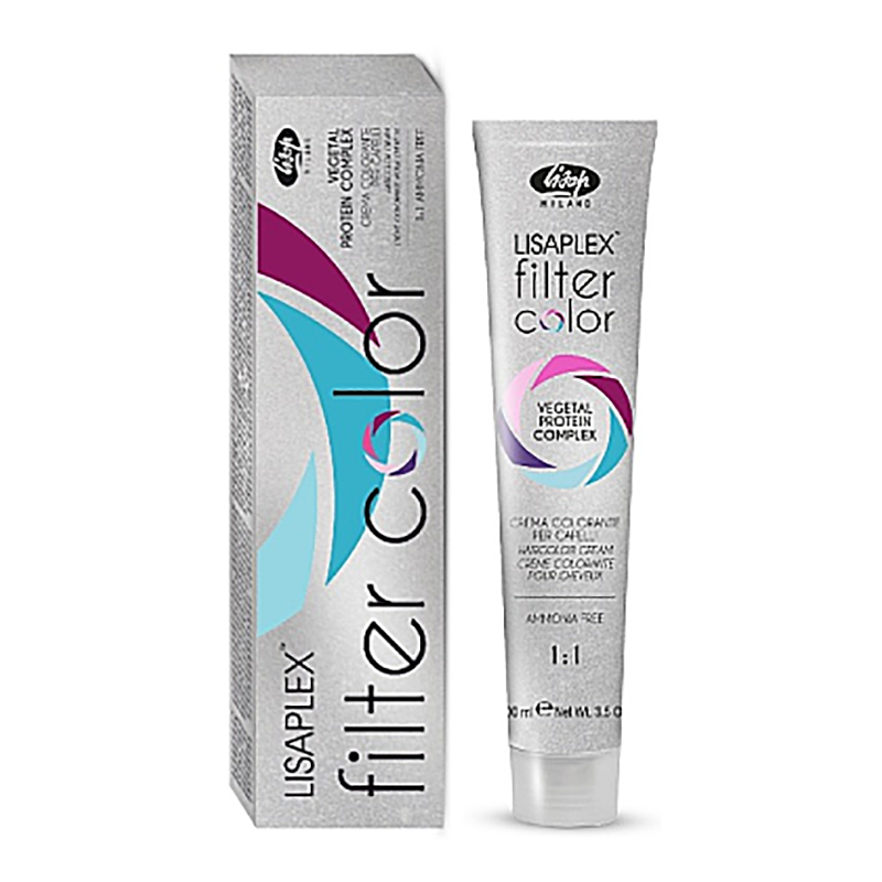 LISAP MILANO Краситель-фильтр кремово-гелевый безаммиачный, темно-фиолетовый металлик / Lisaplex Filter Color 100 мл, фото 2
