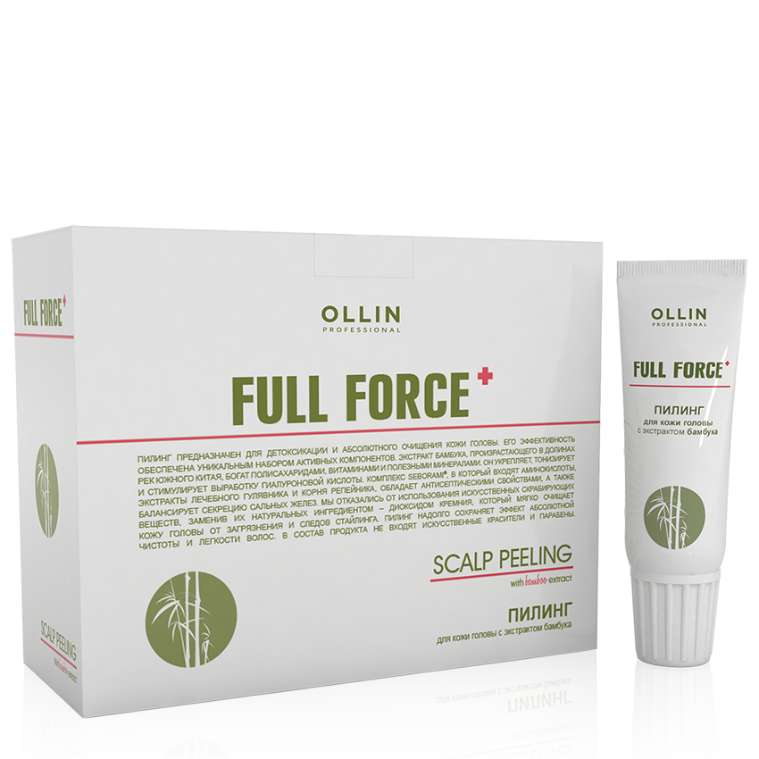 OLLIN PROFESSIONAL Пилинг для кожи головы с экстрактом бамбука / FULL FORCE 10*15 мл, фото 2