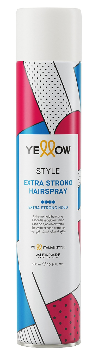 YELLOW Лак экстрасильной фиксации для волос / YE STYLE EXTRA STRONG HAIRSPRAY 500 мл лак для волос кристалл style hairspray crystal