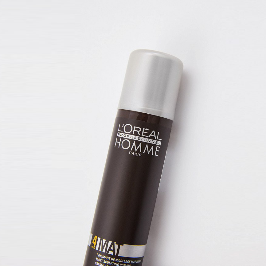 L'OREAL PROFESSIONNEL Крем-паста матирующая для гибкой, эластичной фиксации 4, для мужчин / HOMME 80 мл, фото 3