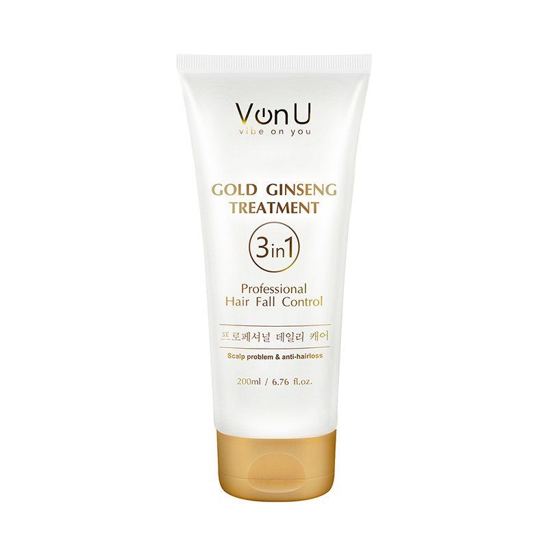 VON-U Уход для волос с экстрактом золотого женьшеня / Ginseng Gold Treatment 200 мл