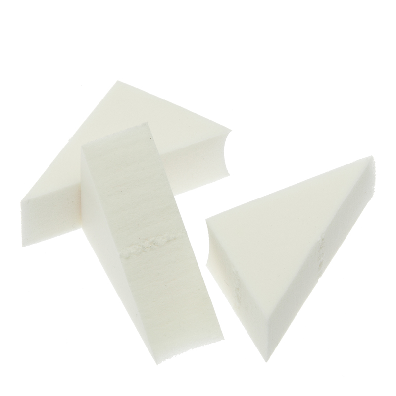 DEWAL PROFESSIONAL Губка макияжная треугольная 8 шт/уп губка комбинированная сибртех 86839 для удаления эпоксидной затирки 160х95х60 мм