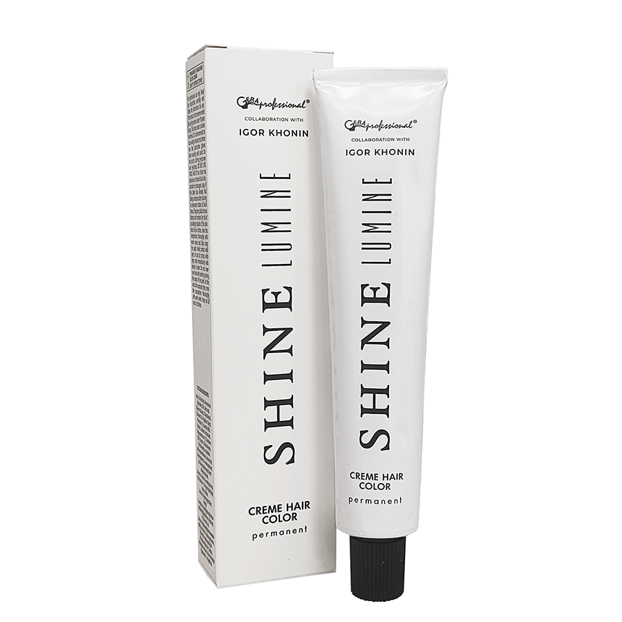 GERA Professional 6 краска для волос перманентная аммиачная / Shine Lumine 60 мл, фото 2