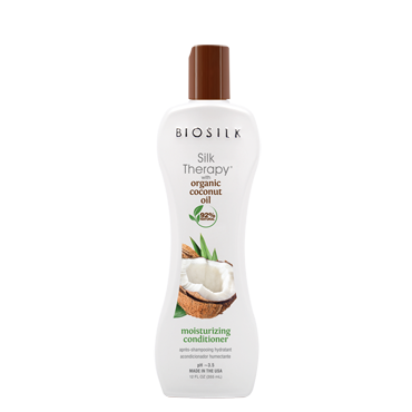 Кондиционер для волос с органическим кокосовым маслом / Silk Therapy Biosilk Organic Coconut Oil Moisturizing Conditioner 355 мл