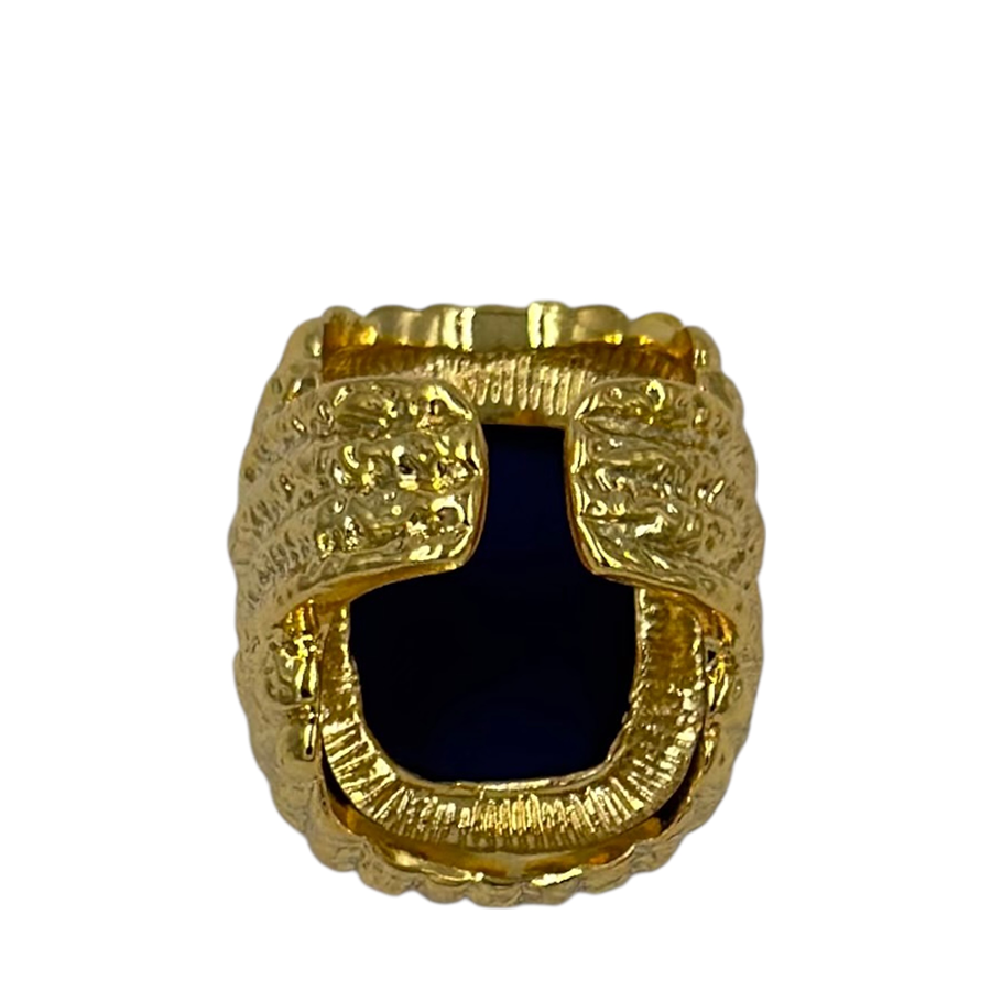 IWOU PROFESSIONAL Кольцо Барон/ индиго в золоте, фото 3