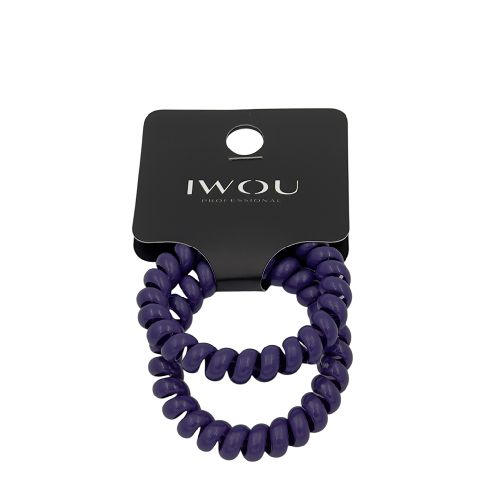IWOU PROFESSIONAL Резинка пружинка Глянец фиолетовая 2шт, фото 1