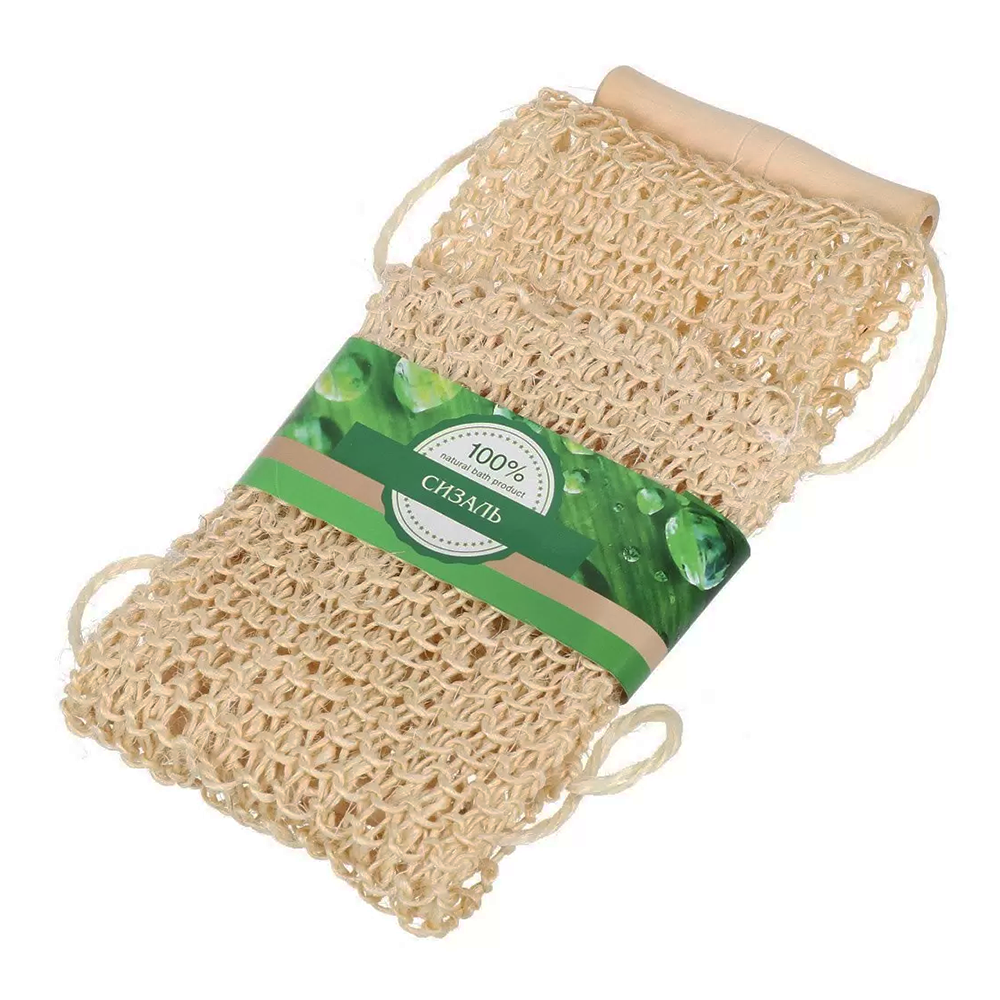 BEAUTY FORMAT Мочалка натуральная сизаль, среднее плетение, пояс / BEAUTY FORMAT 1 шт, фото 2