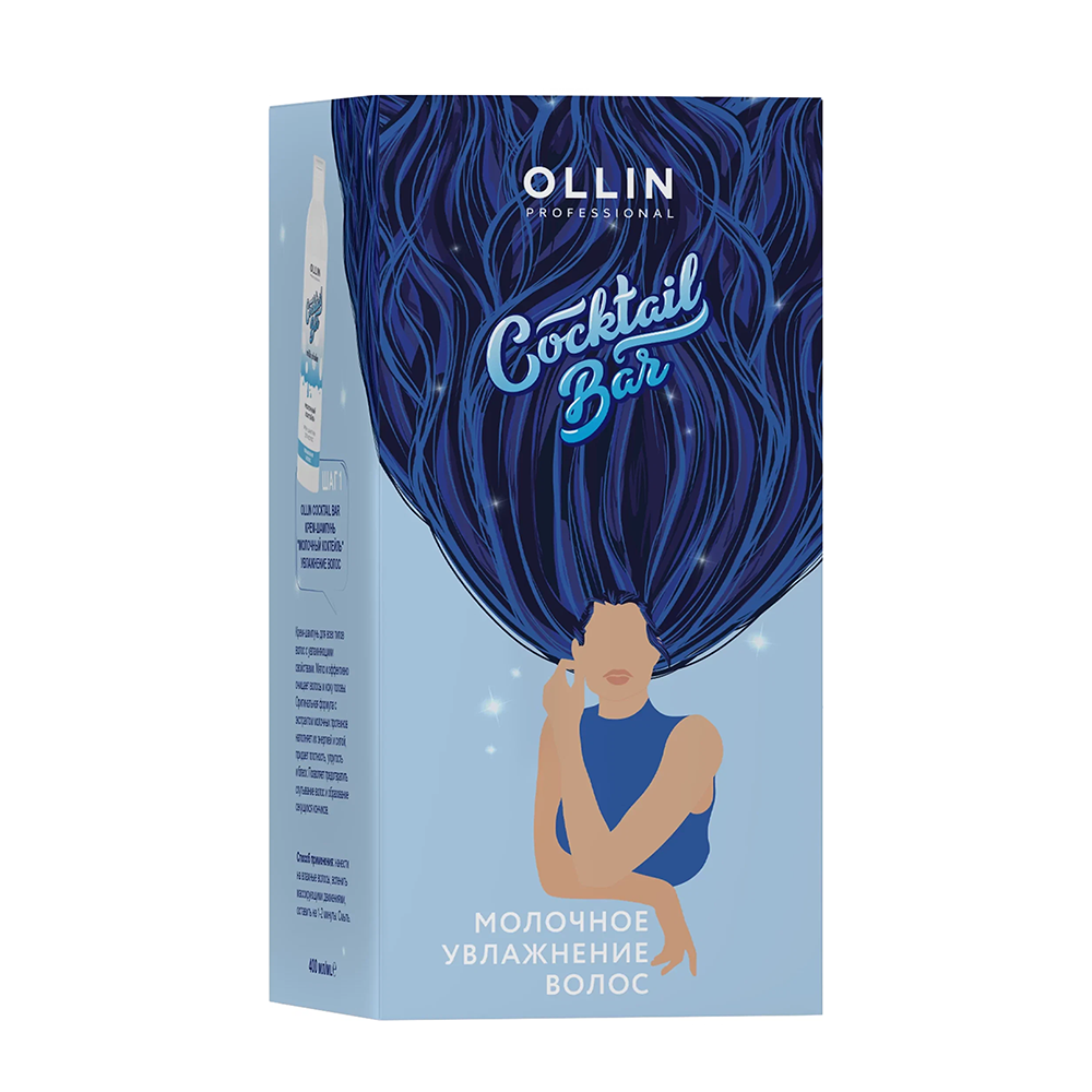OLLIN PROFESSIONAL Набор для волос Молочный коктейль (крем-шампунь 400 мл + крем-кондиционер 250 мл) Cocktail Bar