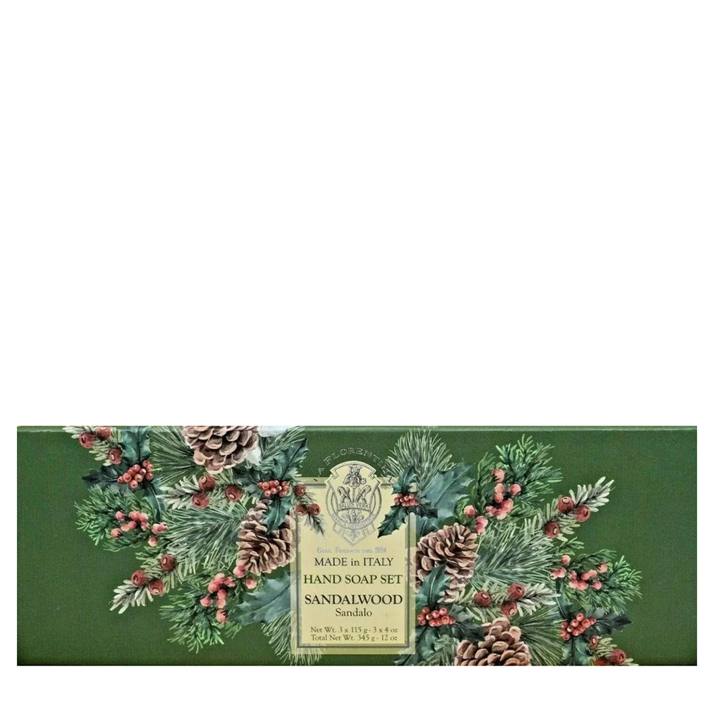 LA FLORENTINA Набор мыла сандаловое дерево / Sandalwood 3*115 гр la florentina набор мыла сосна и ягоды pine and berry 3 115 гр