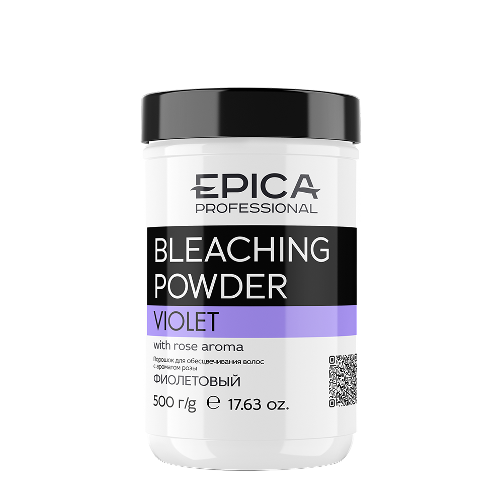 EPICA PROFESSIONAL Порошок для обесцвечивания, фиолетовый / Bleaching Powder 500 гр спицы для вязания прямые d 4 мм 35 см 2 шт фиолетовый