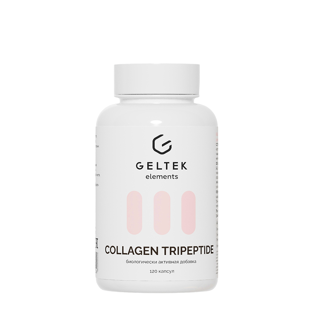 ГЕЛЬТЕК Добавка биологически активная к пище Коллаген Трипептид / Collagen Tripeptide 120 шт омолаживающий концентрат collagen activе
