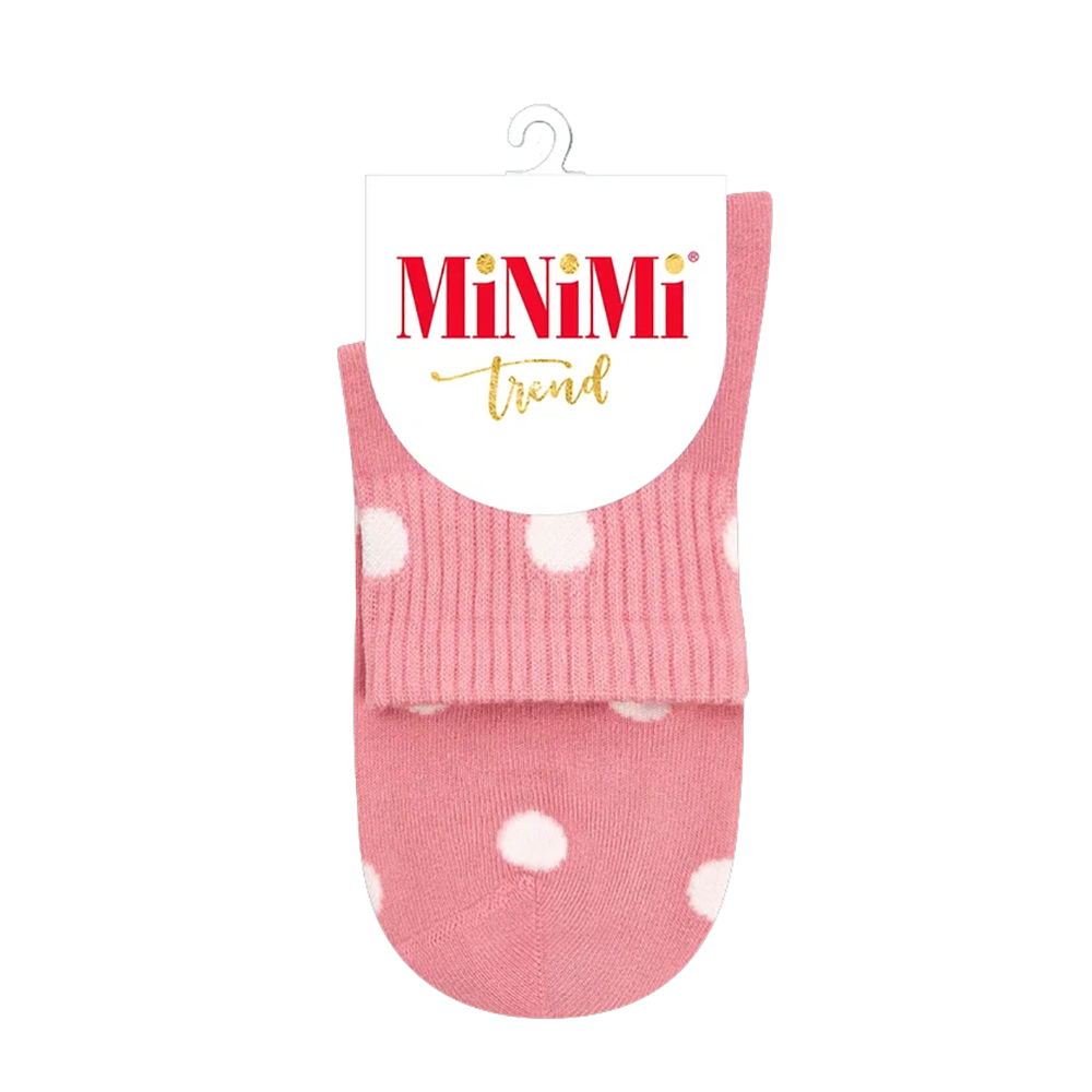 

MINIMI Носки женские с высокой резинкой в горошек Rosa Antico 39-41 / MINI TREND 4209