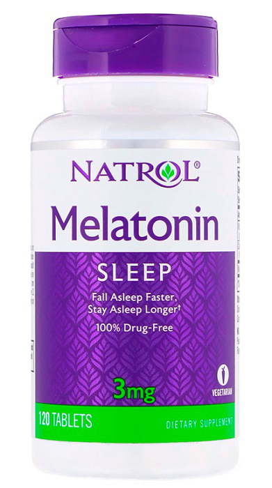 NATROL Добавка биологически активная к пище Мелатонин / Melatonin 3 мг 120 таблеток olimp labs prostatan биологически активная добавка к пище 560 мг 60