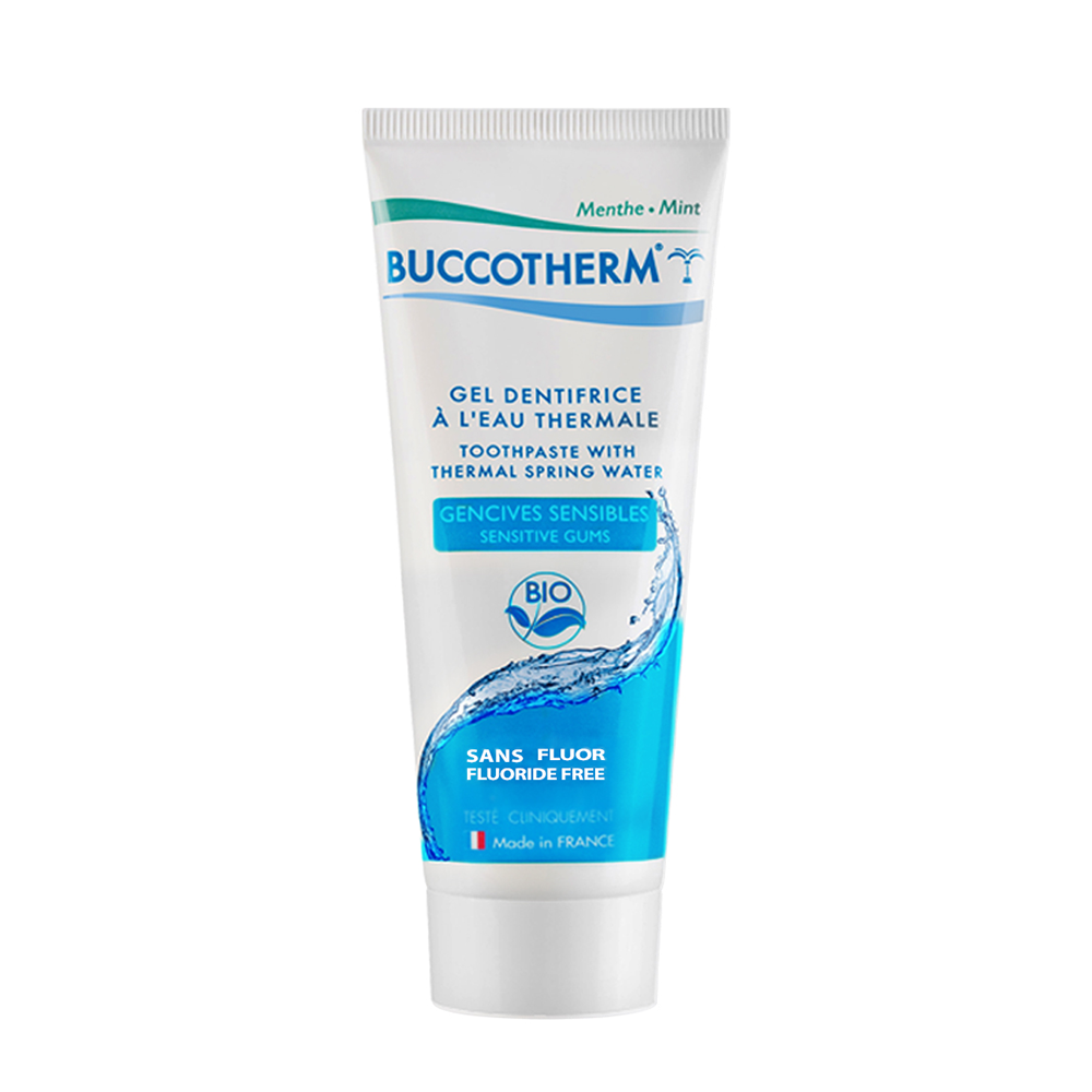 BUCCOTHERM Гель-паста зубная для чувствительных десен без фтора и термальной водой / BUCCOTHERM 75 мл